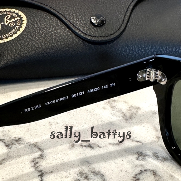RayBan (Store Display) State Street Black RB2186 - Picture 10 of 17